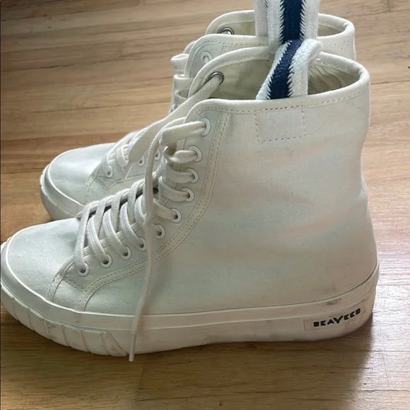 SeaVees White High-Top Sneakers - Picture 2 of 4